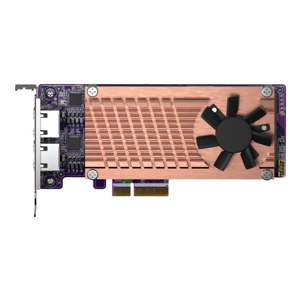 QNAP Systems, Inc QNAP QM2-2P2G2T - kontrollerkort - M.2 NVMe Card / PCIe 3.0 (NVMe) - PCIe 3.0 x4, 2.5 Gigabit Ethernet