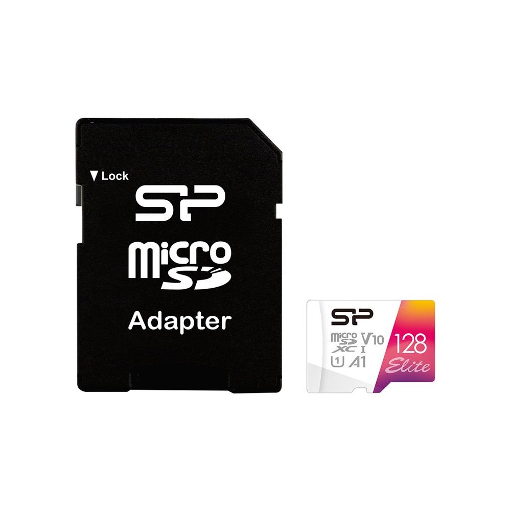 Silicon Power SILICON POWER Elite - flash-minneskort - 128 GB - mikroSDXC UHS-I
