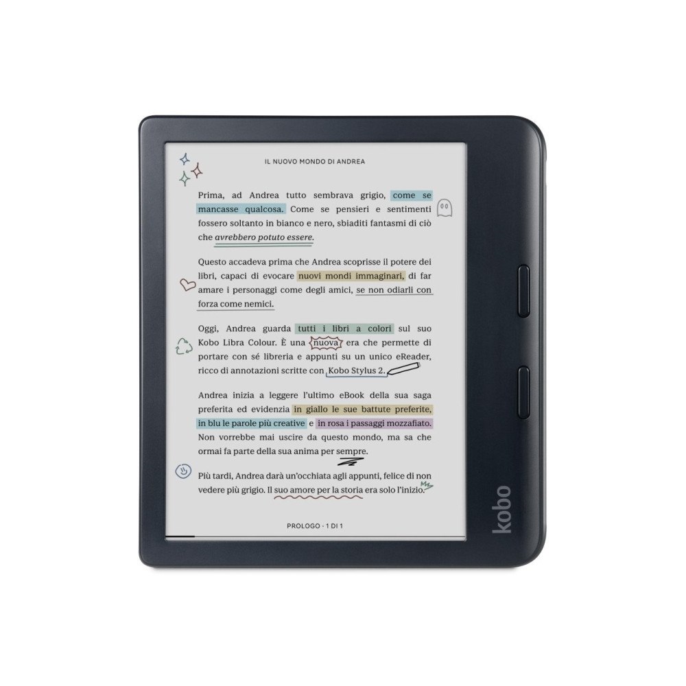 Kobo Kobo eBook-Reader eBookReader Libra Colour juodas Juodas Bun...