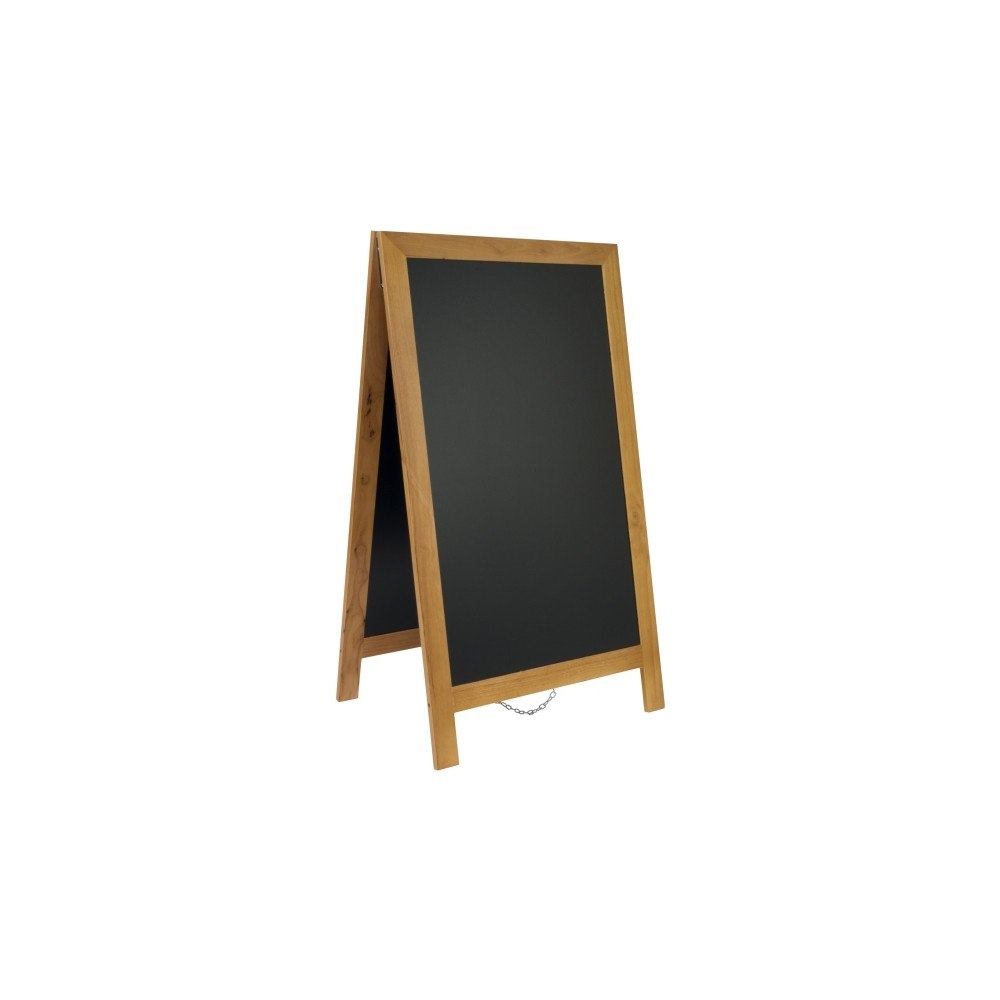 Securit Gadesilt Securit® Deluxe 70x125 cm stort A-skilt  teak farve...