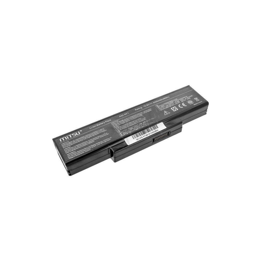MITSU Mitsu batteri för Asus K72, K73, N73, X77, 4400 mAh, 10.8 V...