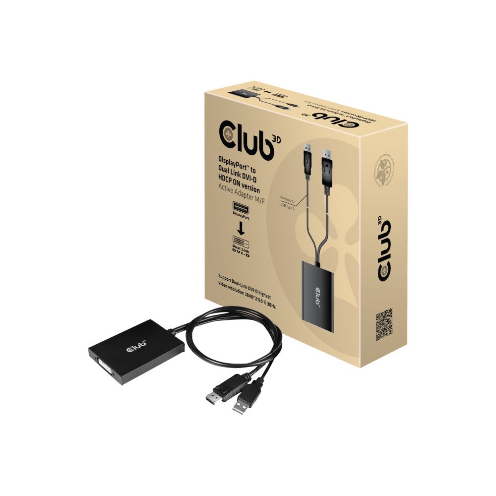 Club-3d Club 3D - DisplayPort-/ DVI-adapter - 60 cm
