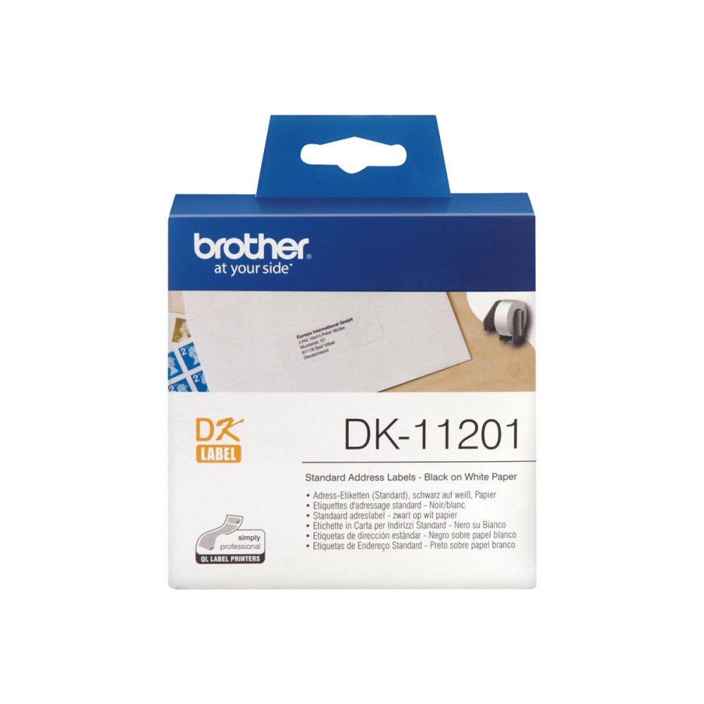 Brother Brother DK-11201 - adresslappar - 400 etikett (er) - 29 x 90 mm