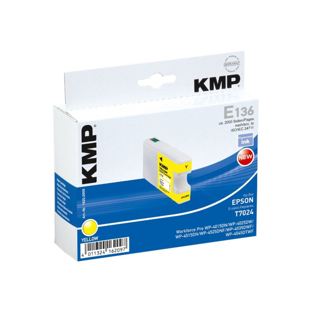 KMP KMP E136 - gul - kompatibel - bläckpatron (alternativ för: Epson T7024)