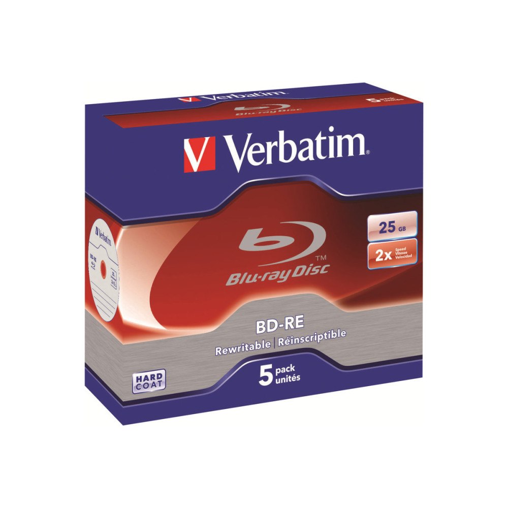 VERBATIM Verbatim - BD-RE x 5 - 25 GB - lagringsmedier