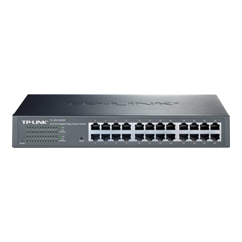 TP-LINK TP-Link JetStream TL-SG1024DE - switch - 24 portar - rackmonterbar