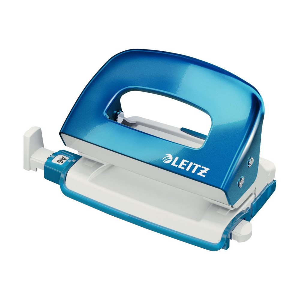 LEITZ Leitz WOW NeXXt Mini - hålslag - 10 ark - 2 hål - metall - blå-metallic