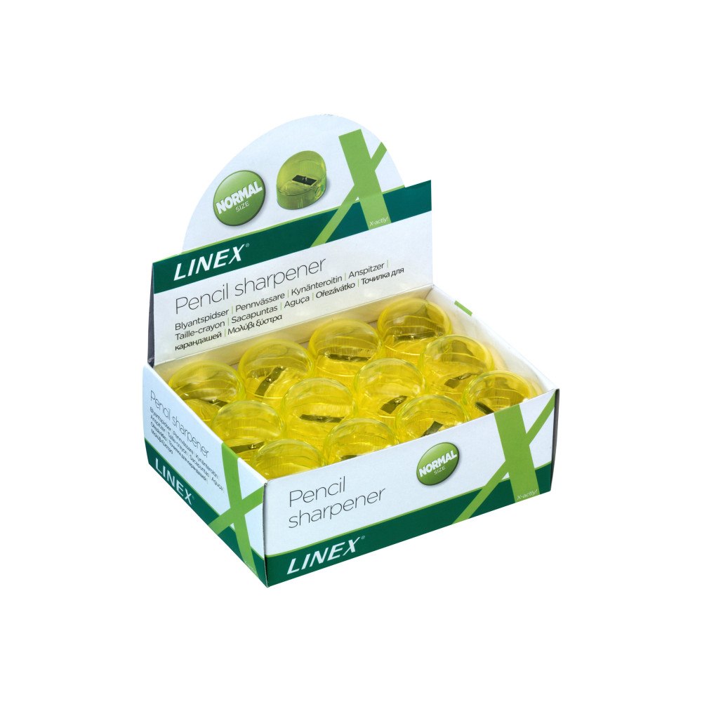 BANTEX Linex PS150 - vässare - transparent gul - plast