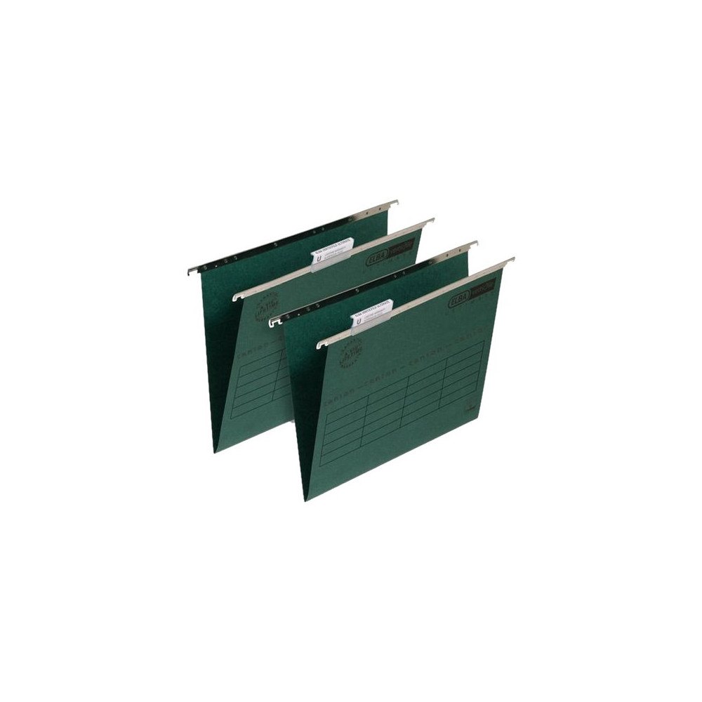 Hamelin ELBA verticfile Ultimate - hängfil - för A4 - grön (paket om 50)