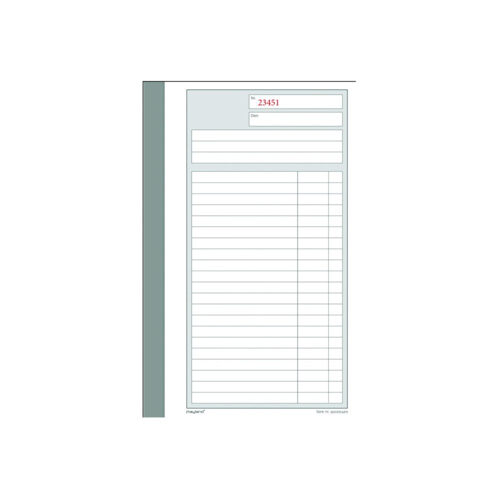 BURDE FÖRLAGS AB Mayland - kopieringsbok - 50 ark - 108 x 200 mm - Kopia