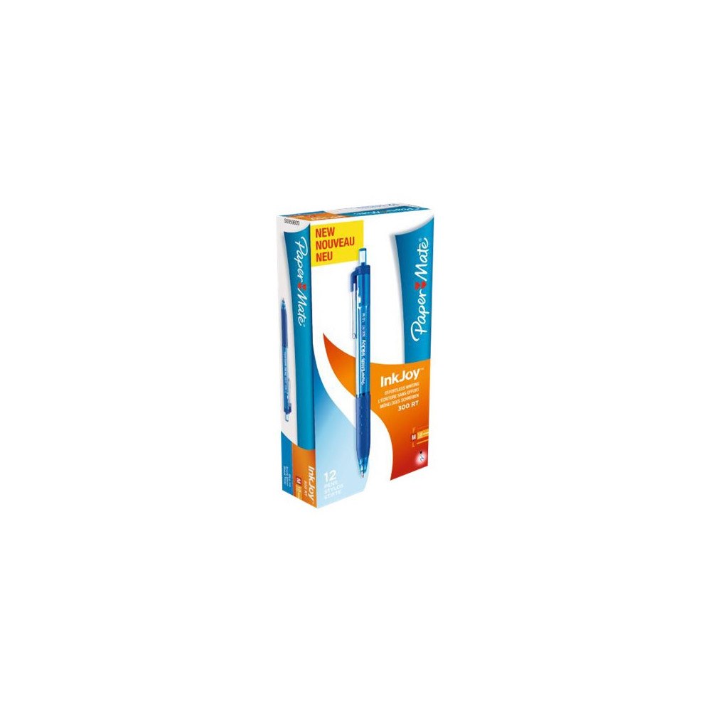 Papermate Paper Mate InkJoy 300 RT - kulspetspenna - blå (paket om 12)
