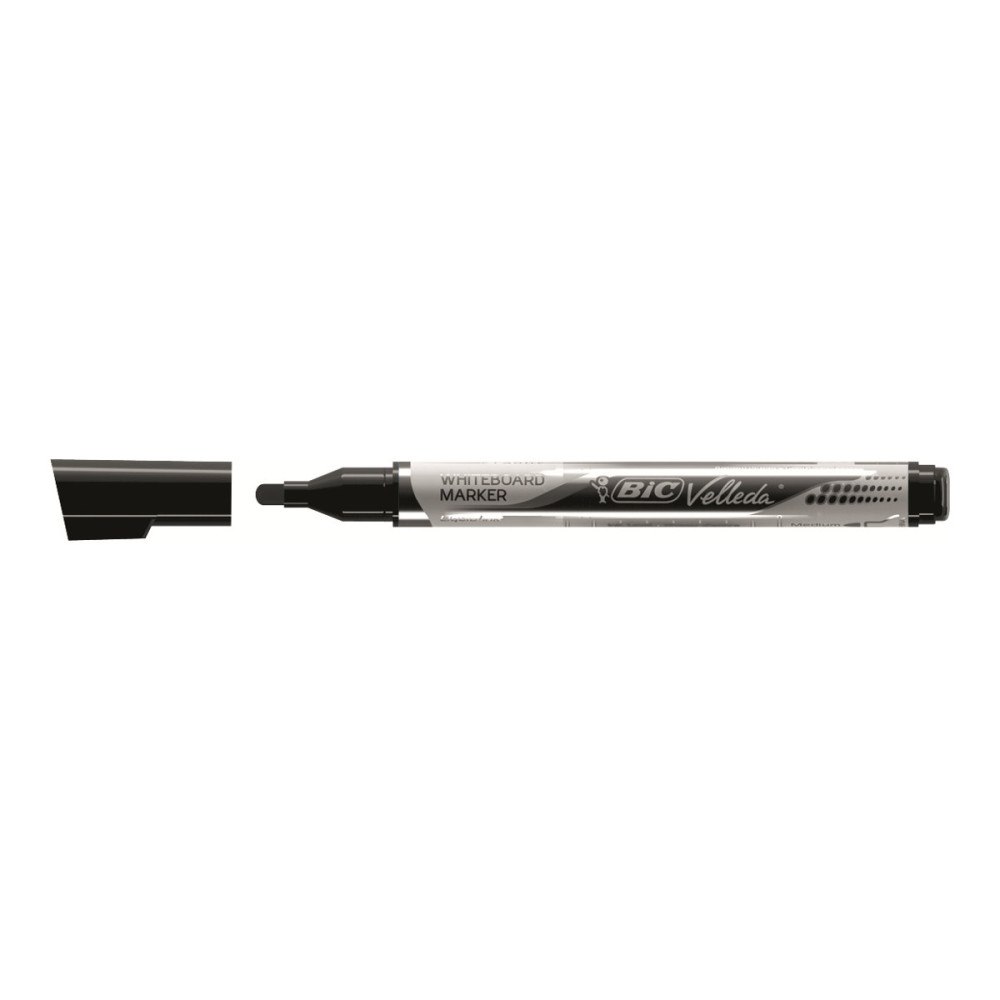 BIC BIC VELLEDA - markering - svart (paket om 12)
