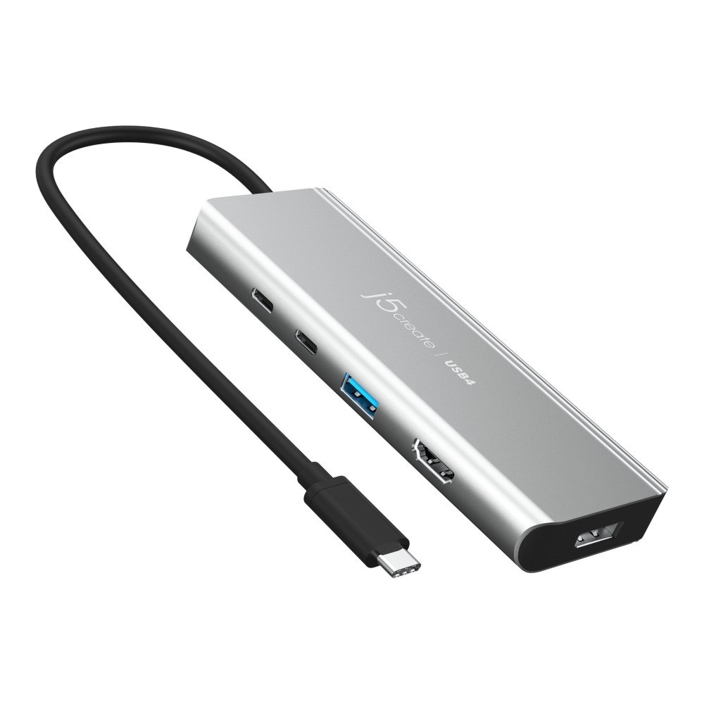 J5CREATE j5create JCD401 - dockningsstation - USB-C / USB4 / Thunderbolt 3 / Thunderbolt 4 - HDMI, DP, USB-C