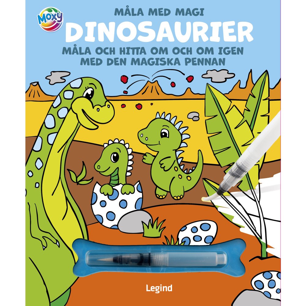 Legind A/S Måla med vatten : Dinosaurier (inbunden)