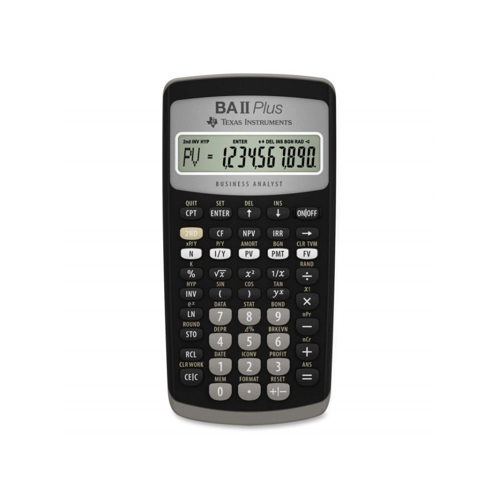 TEXAS INSTRUMENTS Texas Instruments BA-II Plus, Ficka, Finansiell, Visa tippni...