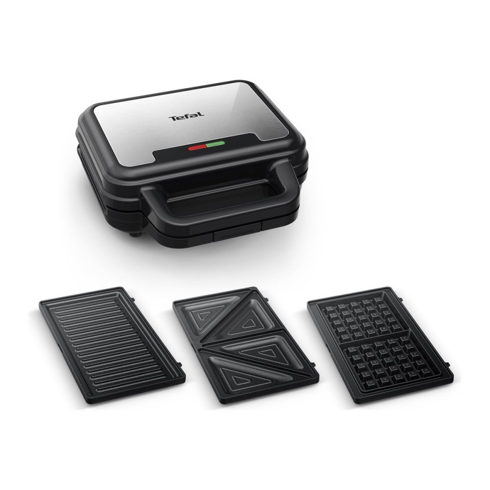SEB Tefal Ultra Compact SW383D10 - sandwich maker / waffle maker / panini maker - rostfritt stål