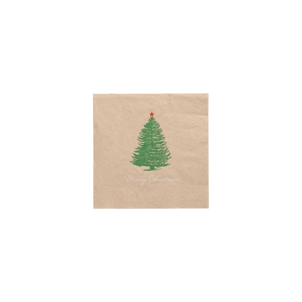 PAPSTAR Servett Merry Chris 3-lags 33x33cm 20/fp