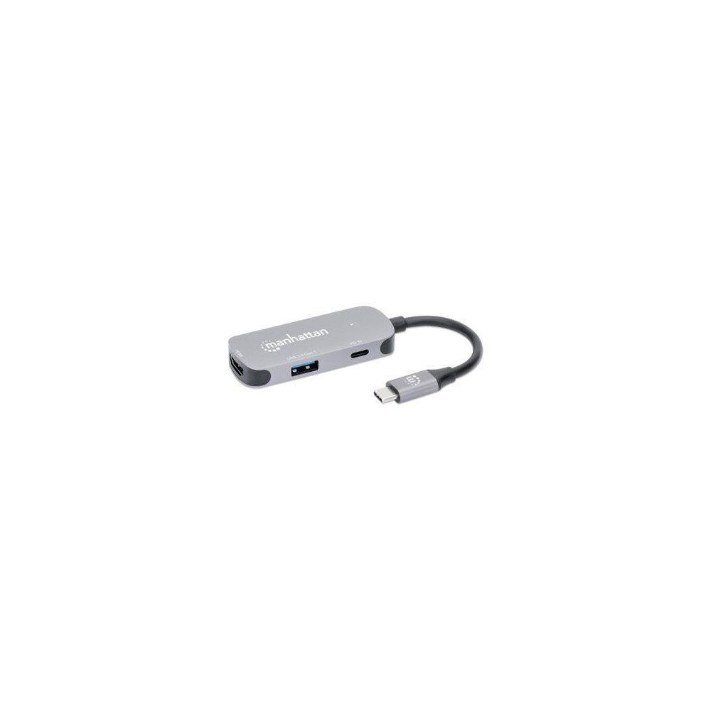 Manhattan Manhattan 3-in-1 - dockningsstation - USB-C 3.2 - HDMI