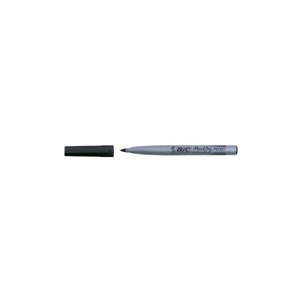 BIC BIC Marking Pocket - markering - svart (paket om 12)