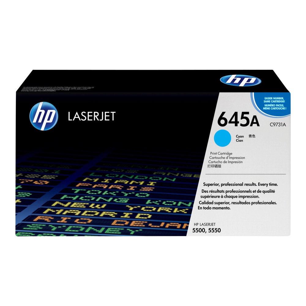 HP HP 645A - cyan - original - LaserJet - tonerkassett (C9731A)