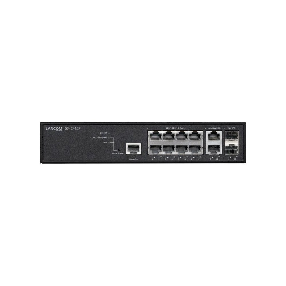 Lancom Systems LANCOM GS-2412P - switch - 12 portar - Administrerad - rackmonterbar