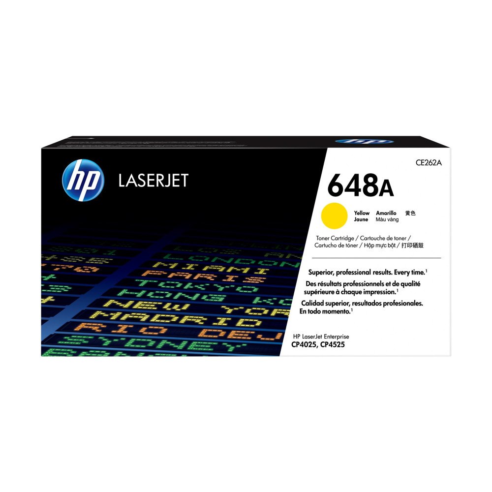 HP HP 648A - gul - original - LaserJet - tonerkassett (CE262A)