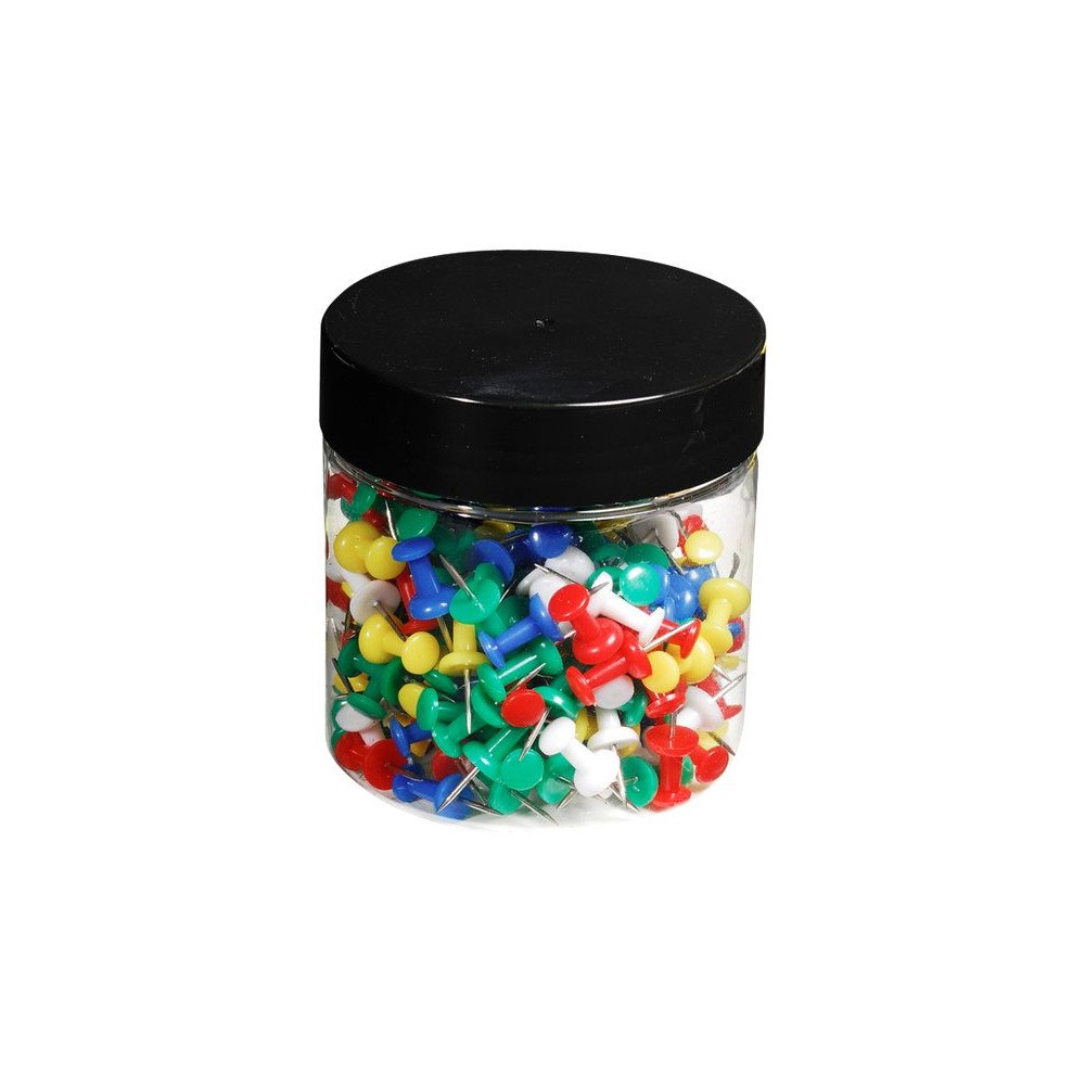 EXACOMPTA Exacompta - tryckstift - 10 mm huvuddiameter, 7 mm nål - blandade färger - paket med 200