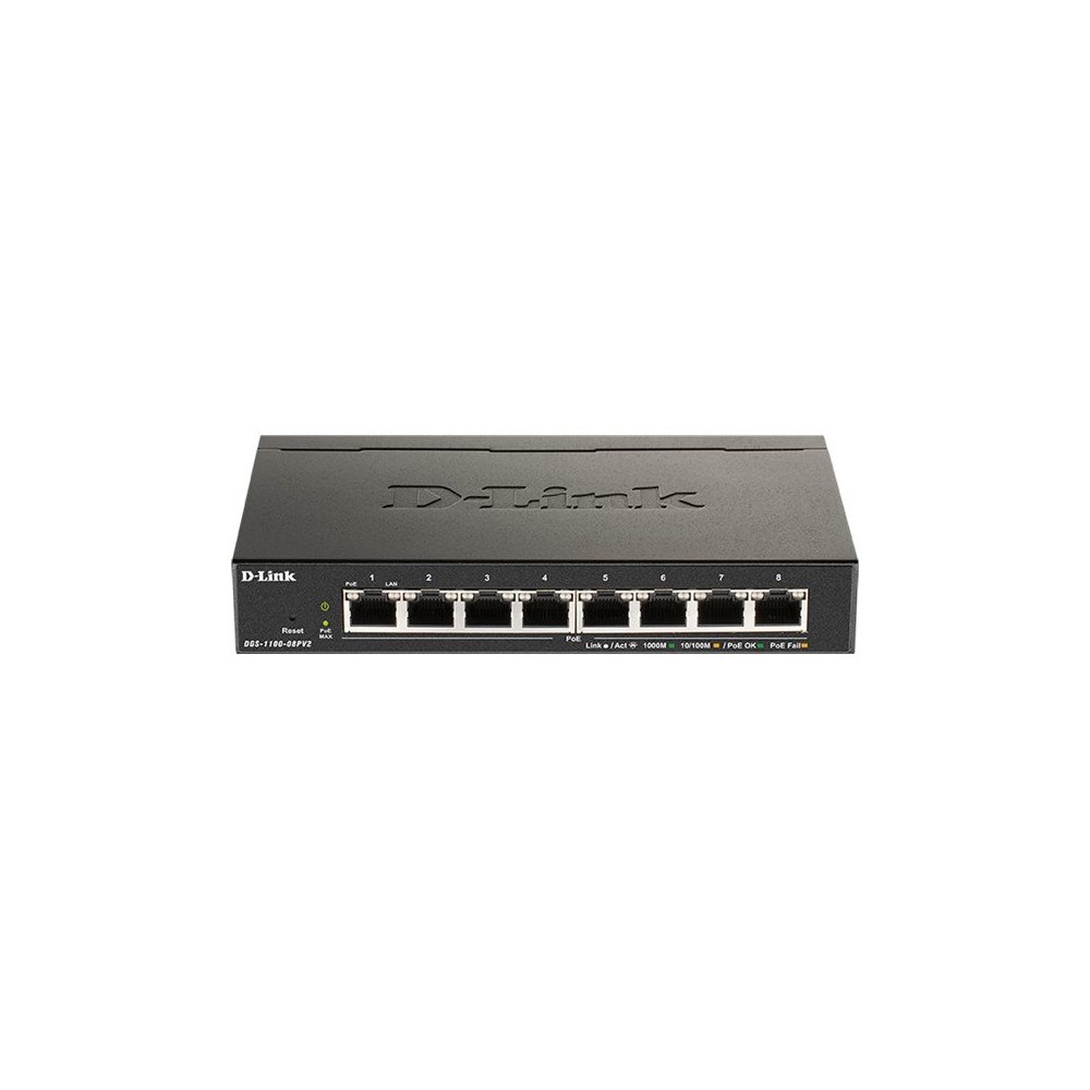 D-Link D-Link DGS 1100-08PV2 - switch - 8 portar - smart