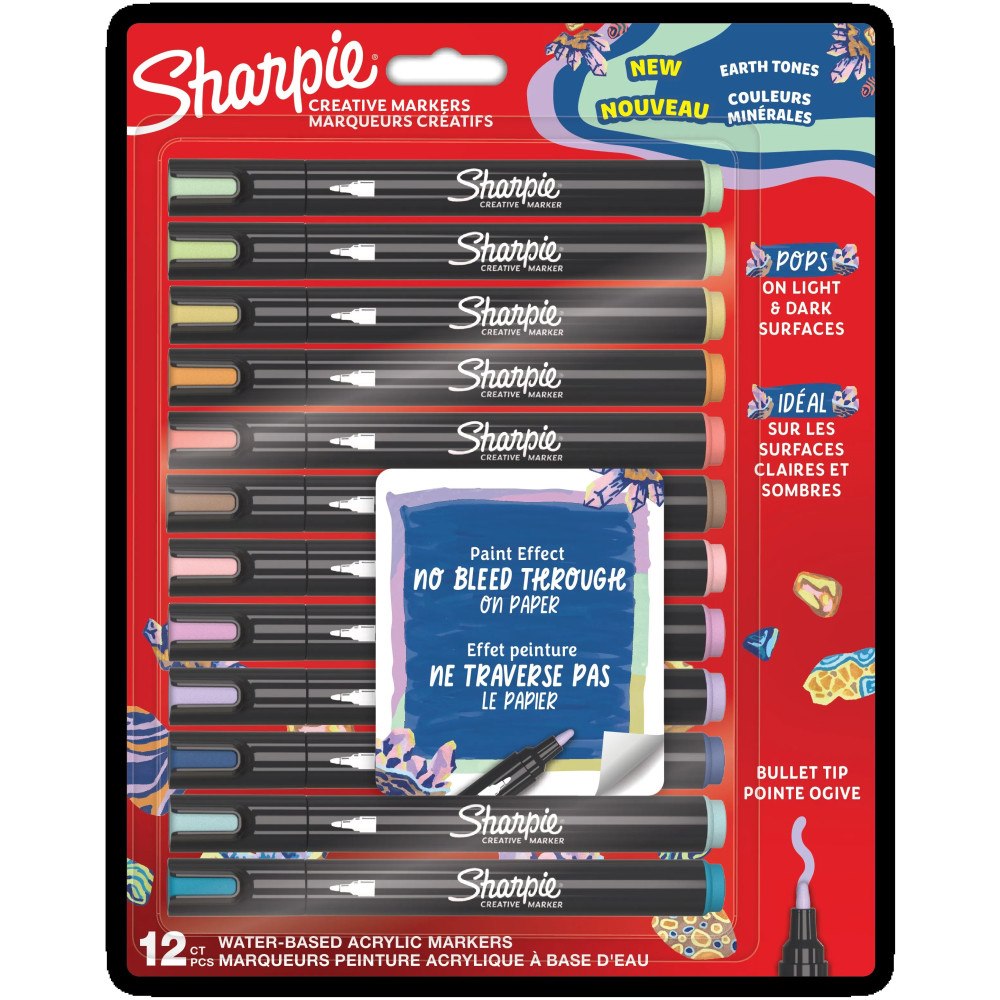 Sharpie Sharpie Creative akrylpenna jordfärgade kulspetsar
