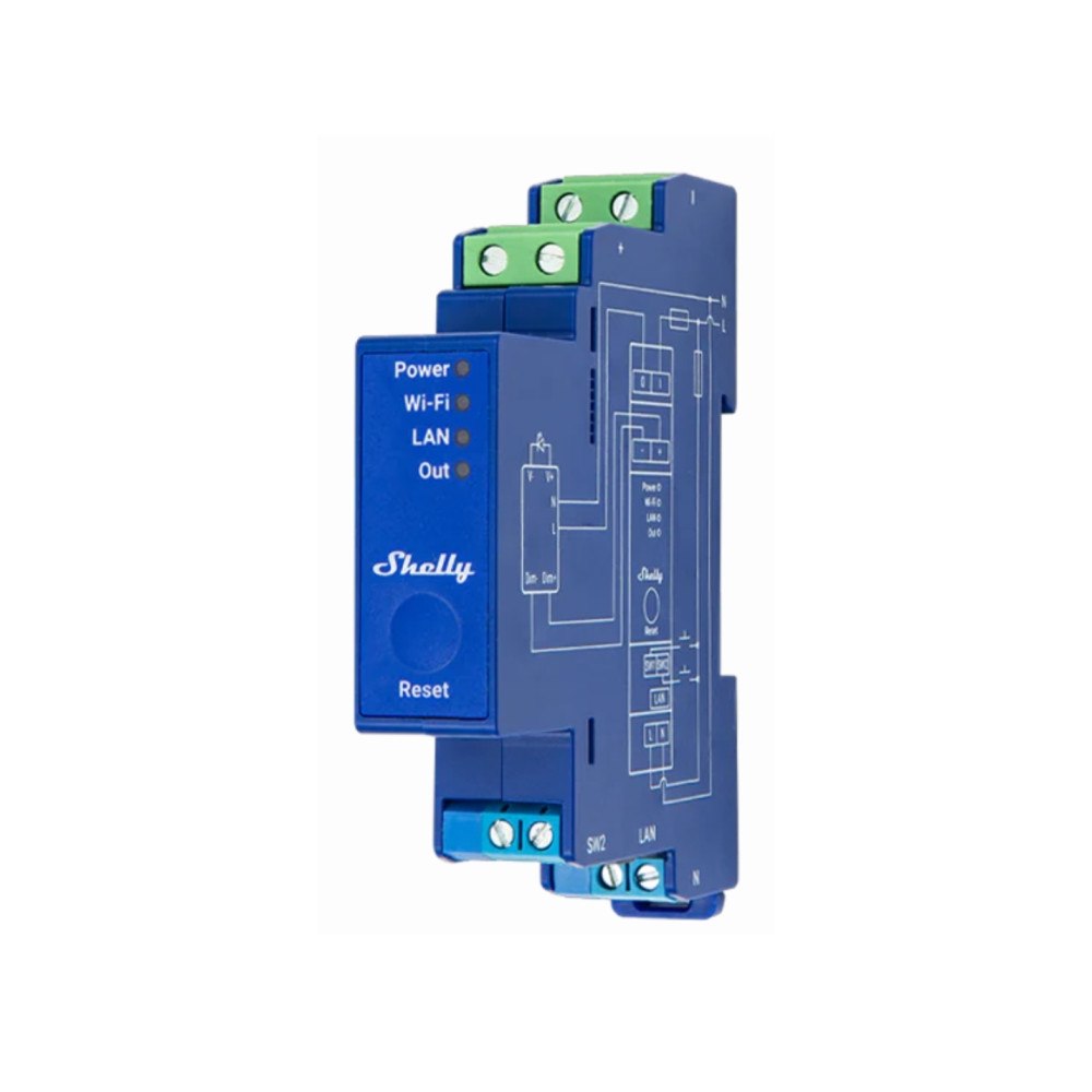 Shelly Shelly SHELLY_PRO_DIMMER_0/1-10V_PM, Lysdæmper, IEEE 802.11b...