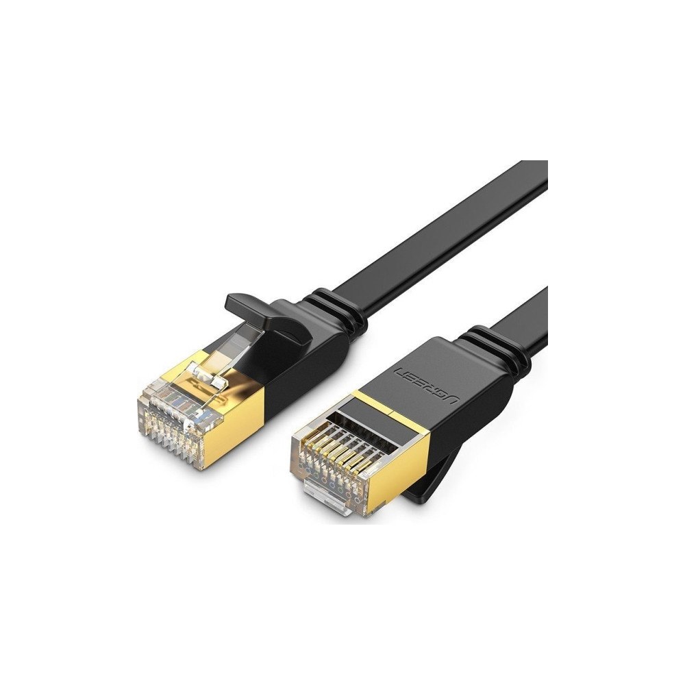 Ugreen UGREEN NW106 Ethernet RJ45 flatkabel, Cat.7, STP, 3m (svart)