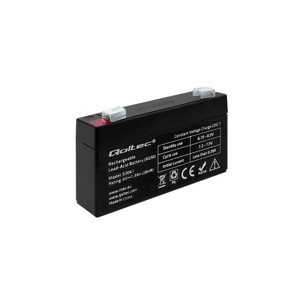Qoltec Qoltec - UPS-batteri - Bly-syra - 1.3 Ah