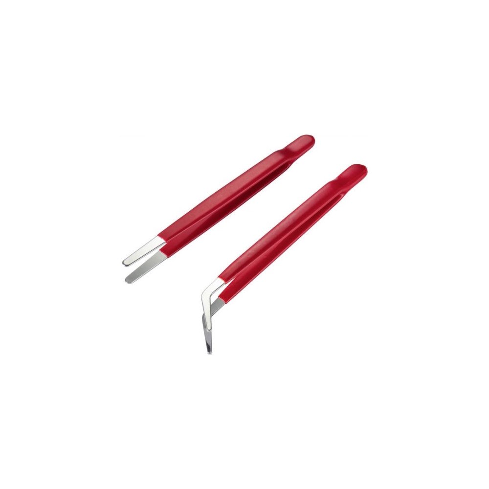 TOOLCRAFT TOOLCRAFT TO-6897171 Pincettset 2 st Plattrund, Plattrund, b...