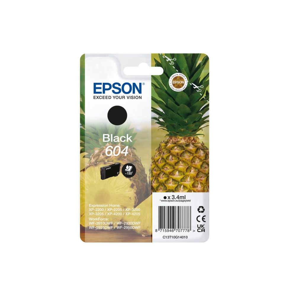 EPSON Epson 604 Singlepack - svart - original - bläckpatron