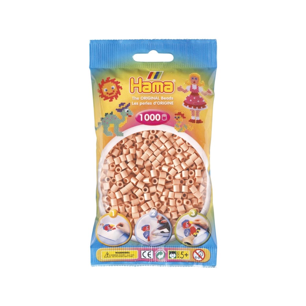 HAMA beads Hama midi pärlor ljus hudfärg (1000 st)