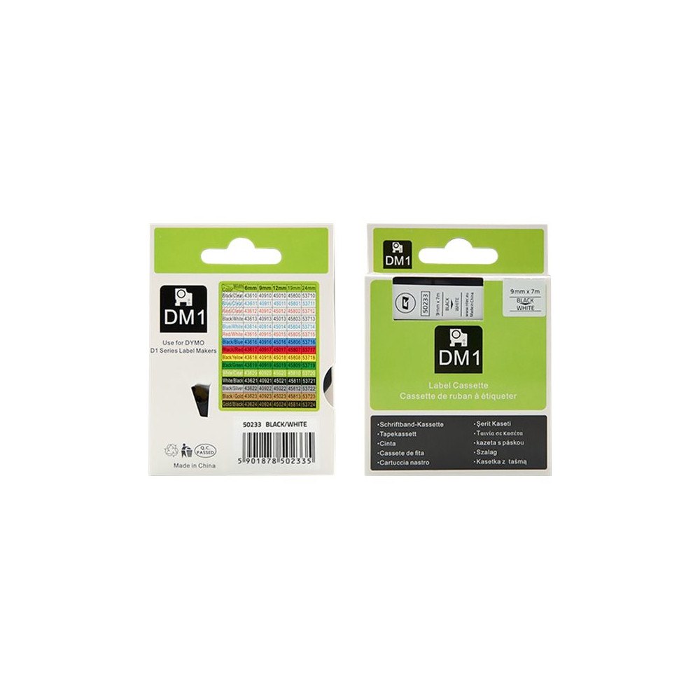 Qoltec Qoltec - etiketttejp - 1 kassett(er) - Rulle (0,9 cm x 7 m)