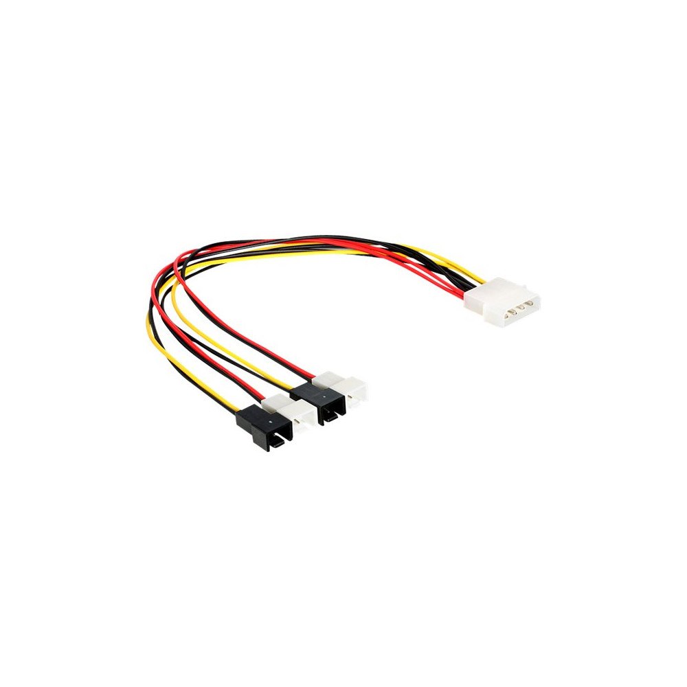DeLOCK Delock - fläktadapter - 2 pin intern effekt till 4 pin intern effekt - 30 cm