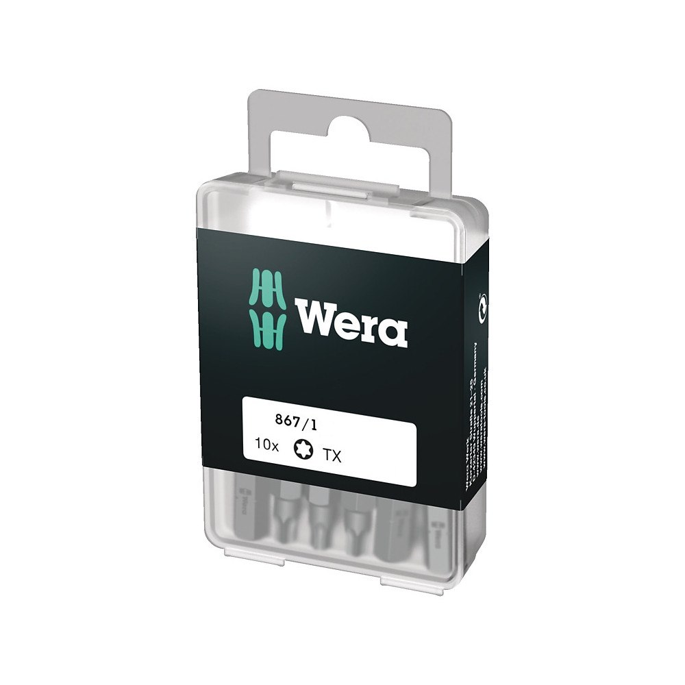 Wera Wera 867/1 DIY SiS, 10 styck, Torx Plus, TX15, Rostfritt stå...