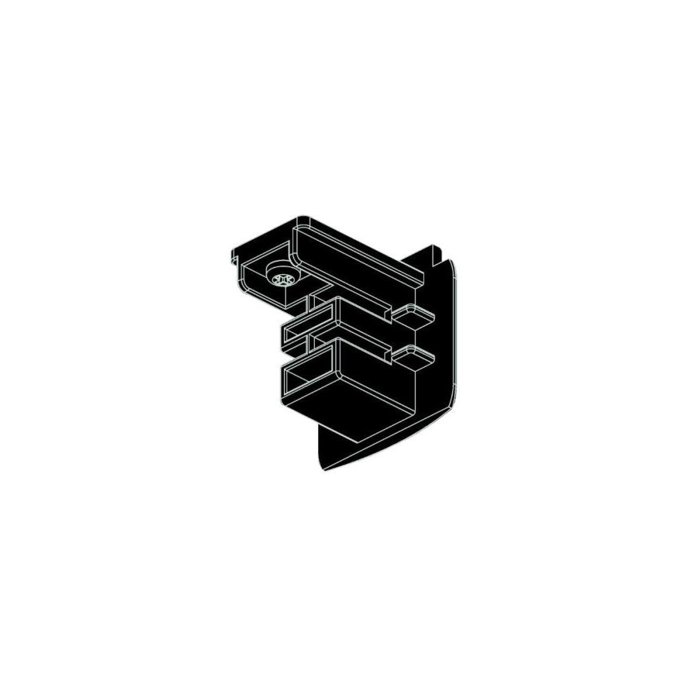 Solar Plus Global XTS 41-2 endestykke 230V, 3-faset, sort.