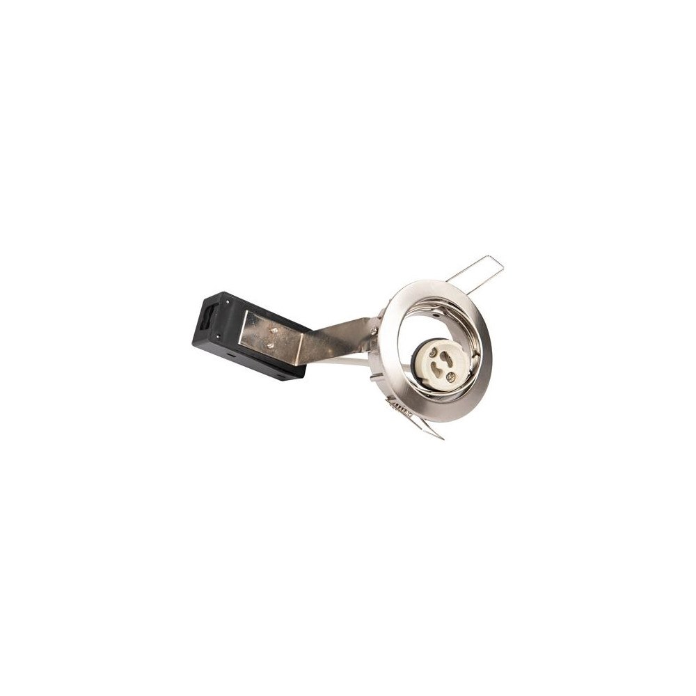 Solar Plus ZAMAX downlight 35W, Ø83 mm, borstat stål, uttag GU10, vinkl...