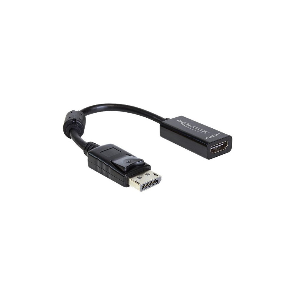 DeLOCK Delock Adapter Displayport male > HDMI female - videokort - DisplayPort / HDMI - 12.5 cm