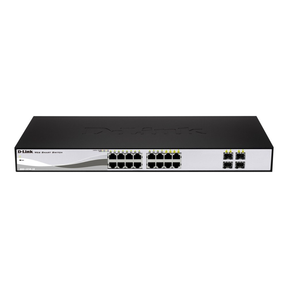 D-Link Systems D-Link Web Smart DGS-1210-16 - switch - 16 portar - Administrerad