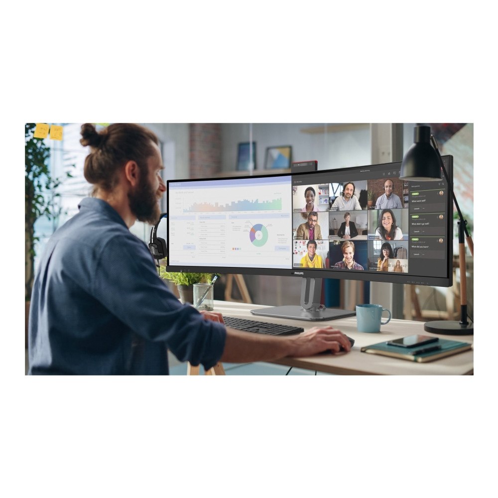 Philips Philips 49B2U6900CH - 6000 Series - LED-skärm - böjd - 49" - HDR