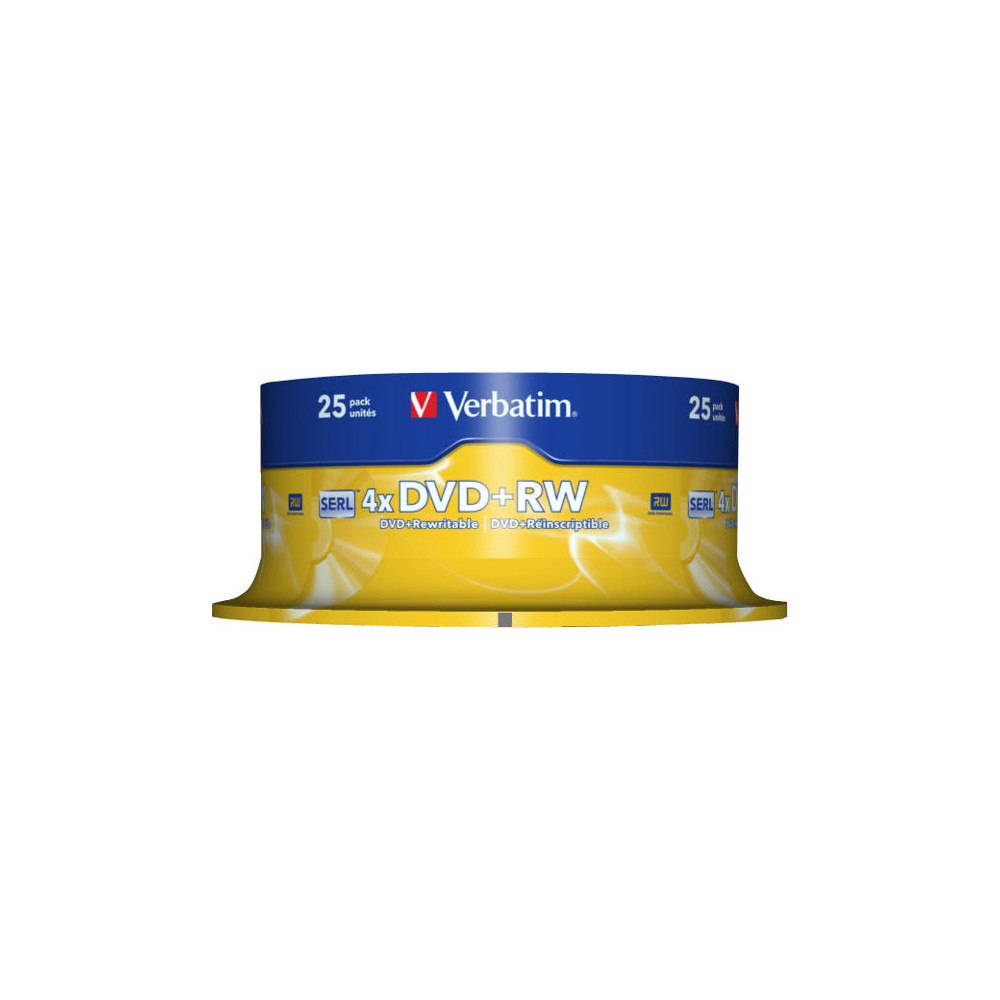 VERBATIM Verbatim - DVD+RW x 25 - 4.7 GB - lagringsmedier
