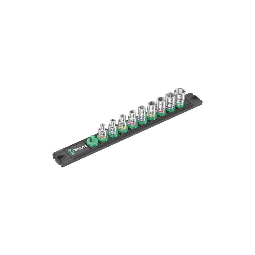 Wera Wera A Imperial Top skiftnyckelsats tum 1/4 9 delar 05005420...