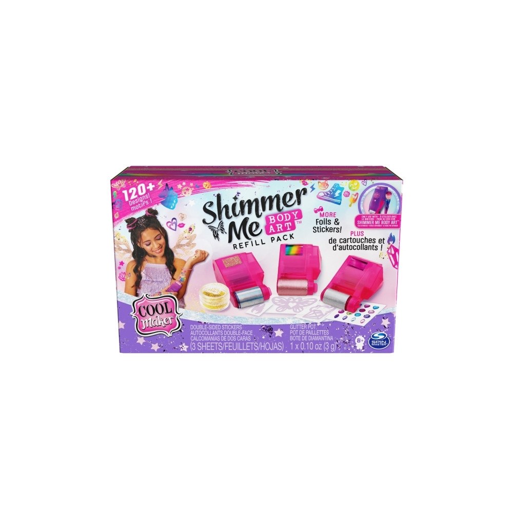 Spin Master Cool Maker CLM RFL ShimrMeBdyArtRefl ECMX GML, Tatueringsset...