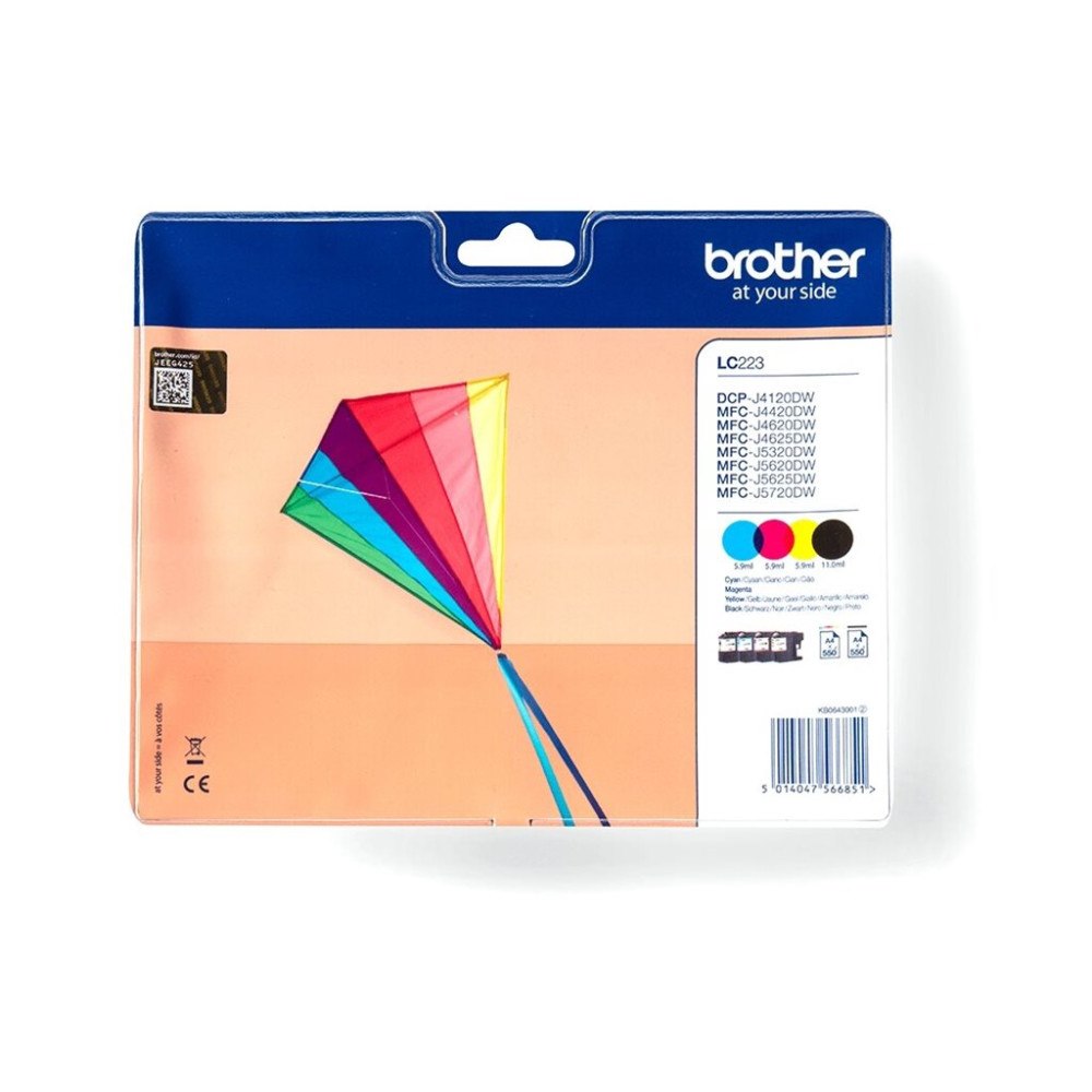 Brother Brother LC223 - 4-pack - svart, gul, cyan, magenta - original - bläckpatron