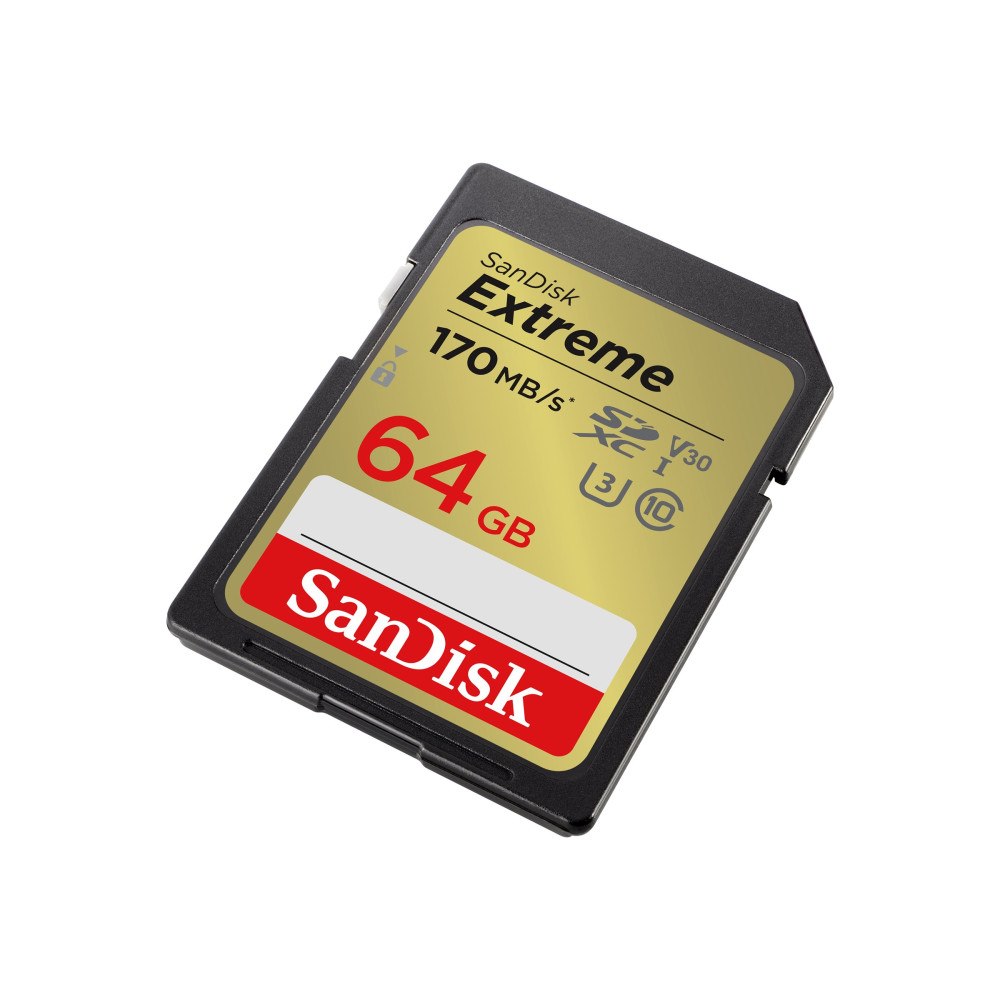 SANDISK SanDisk Extreme - flash-minneskort - 64 GB - SDXC UHS-I