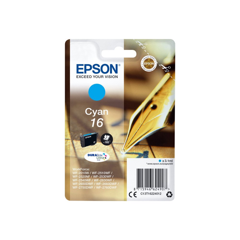 EPSON Epson 16 - cyan - original - bläckpatron
