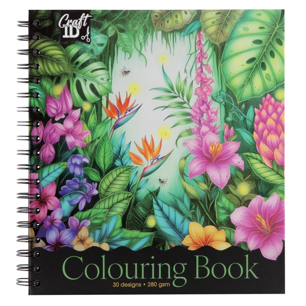 Legind A/S Botanisk målarbok med spiralbindning : 30 ark, 280 gram (bok, spiral)